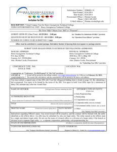 Solicitation Number IFB0083-14 Date Printed