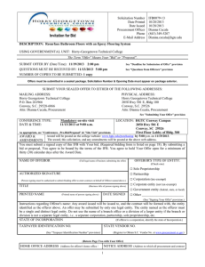 Solicitation Number IFB0079-13 Date Printed