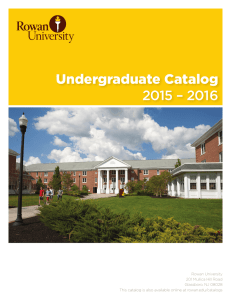 Undergraduate Catalog 2015 – 2016