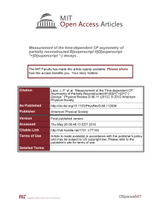 Measurement of the time-dependent CP asymmetry of partially reconstructed B[superscript 0]D[superscript