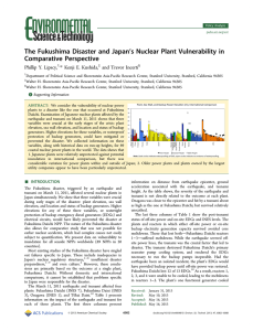 ’s Nuclear Plant Vulnerability in The Fukushima Disaster and Japan Comparative Perspective *