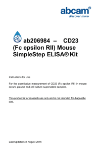 ab206984  –    CD23 (Fc epsilon RII) Mouse Kit