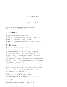 Math 5310: Test 1 September 13, 2004
