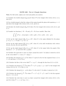 MATH 1260 - Test # 3 Sample Questions Note: