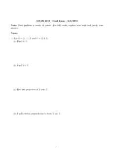 MATH 2210 - Final Exam - 5/5/2004