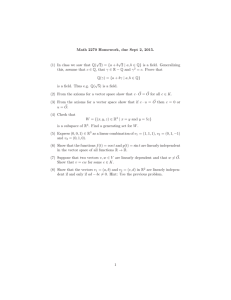 Math 2270 Homework, due Sept 2, 2015. √