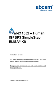 ab211652 – Human IGFBP3 SimpleStep ELISA Kit