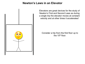 Newton’s Laws in an Elevator