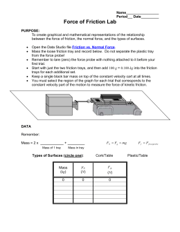 force of friction lab report assistant force of friction lab report assistant