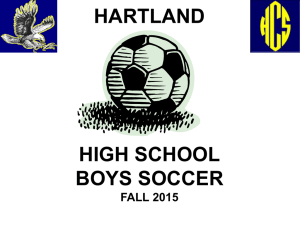 HARTLAND HIGH SCHOOL BOYS SOCCER FALL 2015