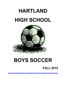 HARTLAND HIGH SCHOOL BOYS SOCCER