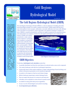 The Cold Regions Hydrological Model (CRHM)