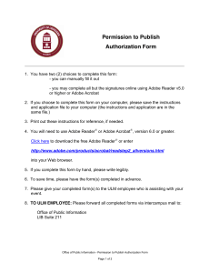 Permission to Publish Authorization Form