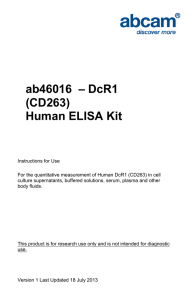ab46016  – DcR1 (CD263) Human ELISA Kit