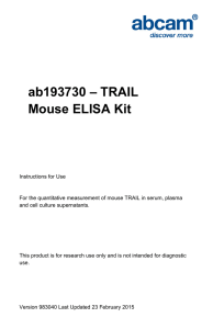 ab193730 – TRAIL Mouse ELISA Kit