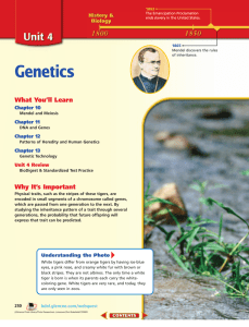 Genetics What You’ll Learn Chapter 10 Chapter 11