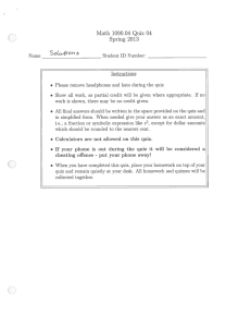 Math 1090.04 Quiz 04 Spring 2013