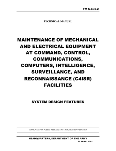 MAINTENANCE OF MECHANICAL AND ELECTRICAL EQUIPMENT AT COMMAND, CONTROL,