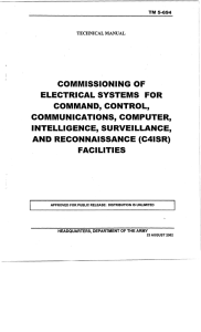 COMMISSIONING OF ELECTRICAL SYSTEMS FOR COMMAND, CONTROL, COMMUNICATIONS, COMPUTER,