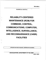 RELIABILITY-CENTERED MAINTENANCE (RCM) FOR COMMAND, CONTROL, COMMUNICATIONS, COMPUTER,