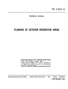 PLANNING OF OUTDOOR RECREATION AREAS TM 5-803-12