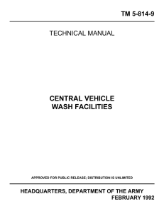 CENTRAL VEHICLE WASH FACILITIES TM 5-814-9 TECHNICAL MANUAL