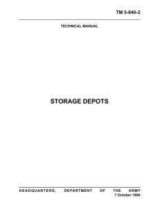 STORAGE DEPOTS TM 5-840-2 TECHNICAL MANUAL