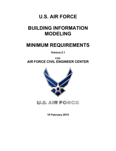 U.S. AIR FORCE  BUILDING INFORMATION MODELING