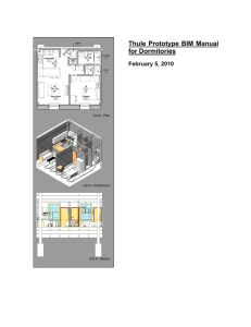 Thule Prototype BIM Manual for Dormitories February 5, 2010