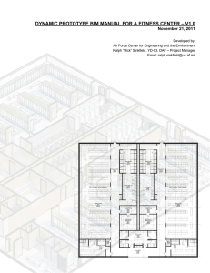 DYNAMIC PROTOTYPE BIM MANUAL FOR A FITNESS CENTER – V1.0