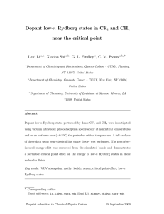 n and CH near the critical point Luxi Li