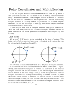 Polar Coordinates and Multiplication