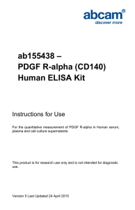 ab155438 – PDGF R-alpha (CD140) Human ELISA Kit Instructions for Use