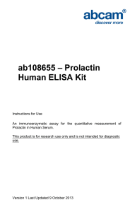 ab108655 – Prolactin Human ELISA Kit