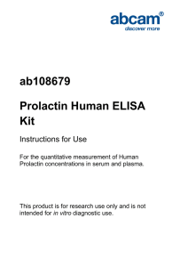 ab108679 Prolactin Human ELISA Kit Instructions for Use