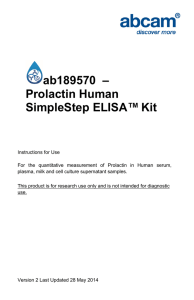 ab189570  – Prolactin Human SimpleStep ELISA™ Kit