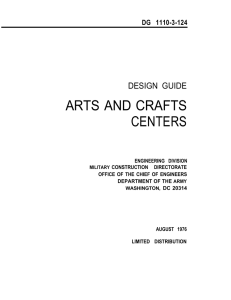 ARTS AND CRAFTS CENTERS DESIGN GUIDE DG 1110-3-124