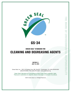 GS-34 CLEANING AND DEGREASING AGENTS