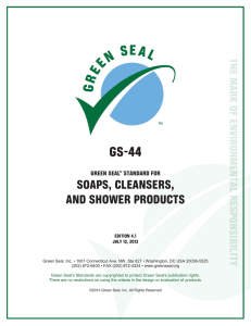 GS-44 SOAPS, CLEANSERS, AND SHOWER PRODUCTS