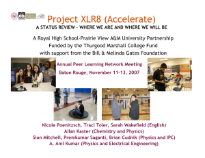 Project XLR8 (Accelerate)