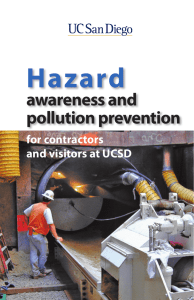 Hazard awareness and pollution prevention for contractors