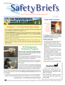 SafetyBriefs October 7 - 13  is Fire Prevention Week