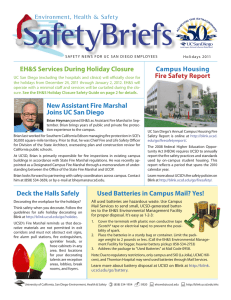 SafetyBriefs Campus Housing New Assistant Fire Marshal Joins UC San Diego