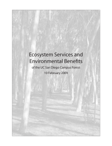 Ecosystem Services and Environmental Benefits of the UC San Diego Campus Forest