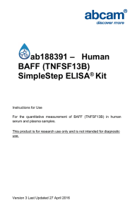 ab188391 –   Human BAFF (TNFSF13B) SimpleStep ELISA Kit