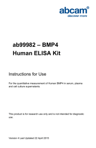 ab99982 – BMP4 Human ELISA Kit Instructions for Use