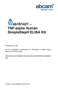 ab181421 – TNF-alpha Human SimpleStep® ELISA Kit