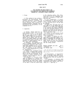 (Issued 1 June 1979) C 302 CRD-C 302-79 TEST METHOD FOR SPRAYABILITY AND