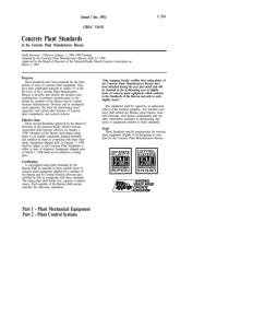 Concrete Plant Standards C 514 (Issued 1 Dec. 1992) CRD-C 514-92