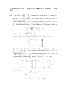 Mathematics 2270 Homework 3-Sketch of solutions Fall 2004